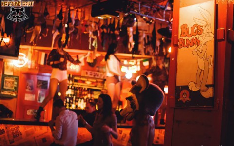 Сегодня пройдет вечеринка "Звездный енот" в баре "Дерzкий енот"