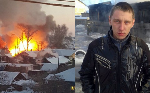 Житель Котельнича спас жильцов горящего дома