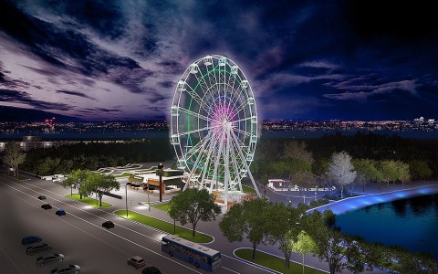 Появилась предварительная дата открытия нового колеса обозрения в Кирове