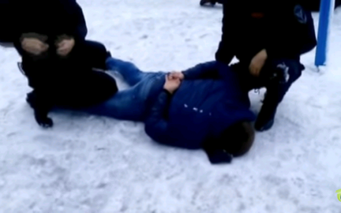 Появилось видео с места задержания членов ОПГ "Вятское"