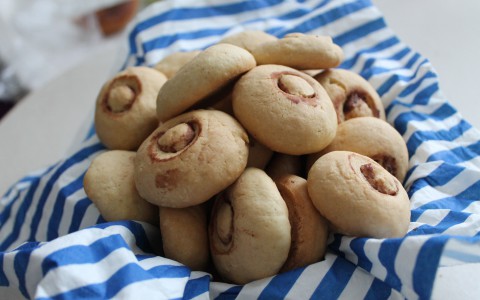 Забавный десерт: печенье "Грибочки"