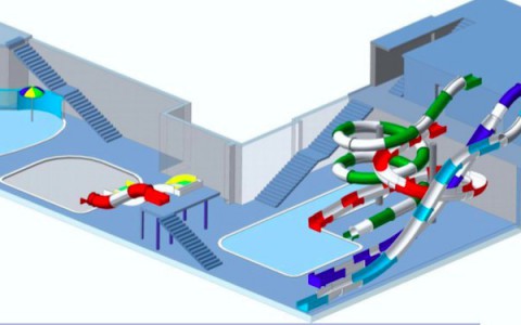 В аквапарк в Кирове привезли горки и оборудовали бассейны