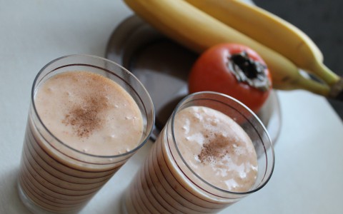 Зимний рецепт смузи: с хурмой и бананом