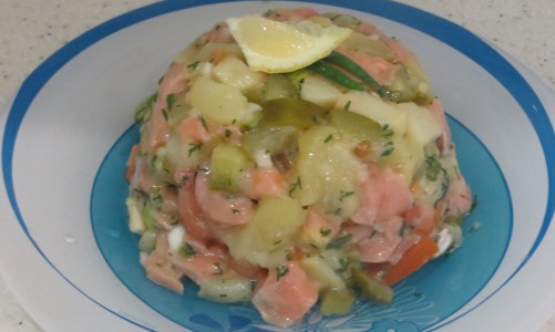 Рецепт дня: салат из семги