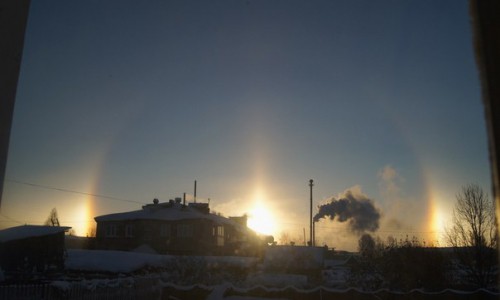 Из-за морозов в Кировской области чаще видят яркое гало