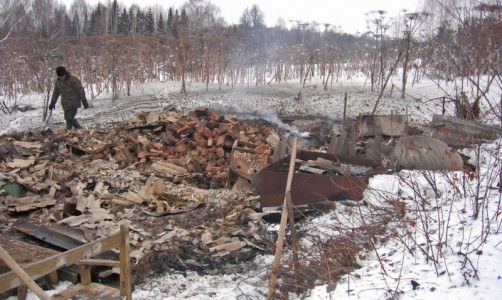 В одной из деревень Кировской области в  пожаре погиб последний местный житель