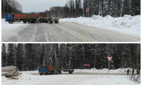 В Кировской области ВАЗ «влетел» под колеса КамАЗа