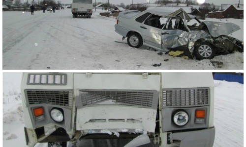 В Кировской области столкнулись ВАЗ и ПАЗ: пострадавших вырезали из искореженного авто