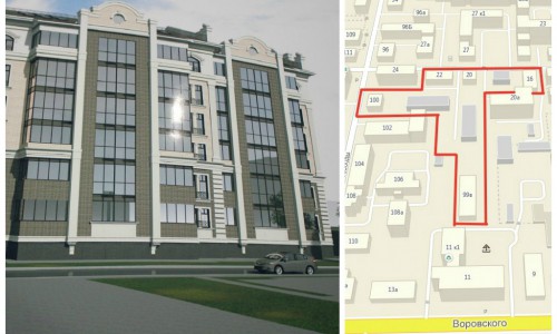 В историческом центре Кирова построят 22-метровую «высотку» и реконструируют фасады двух зданий