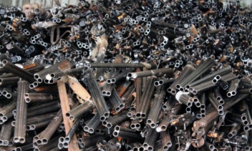 В Кировской области полиция переплавила две тонны изъятого оружия