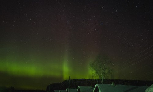 В Кировской области сфотографировали  северное сияние