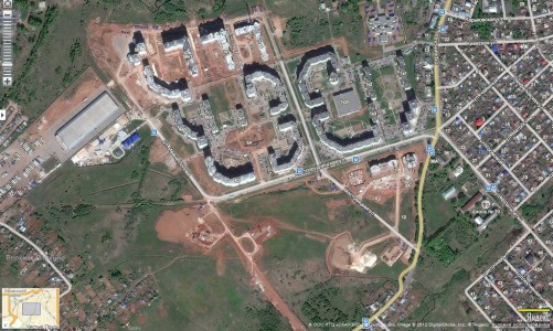 На картах Яндекса обновились виды Кирова из космоса