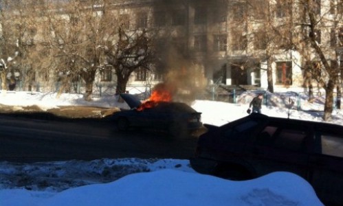 На Филейке на ходу вспыхнула «четырнадцатая»