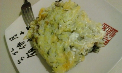 Запеканка с кабачком и фаршем