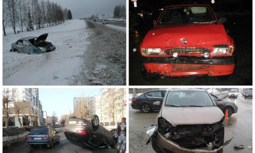 ДТП за выходные в Кирове: сразу несколько авто улетели в кювет