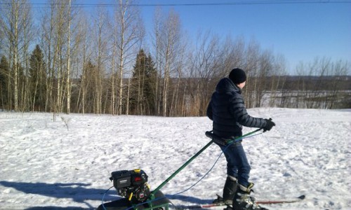 Кировчанин изобрел новый аппарат - толкач лыжника