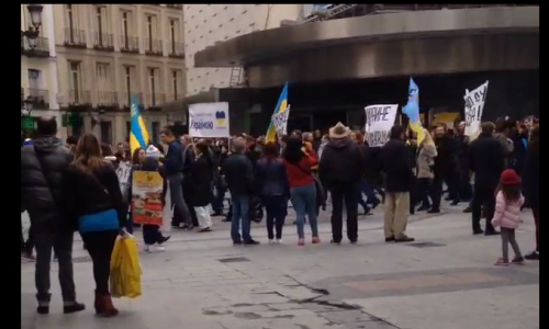 Кировчане оказались в центре антироссийских митингов в Мадриде