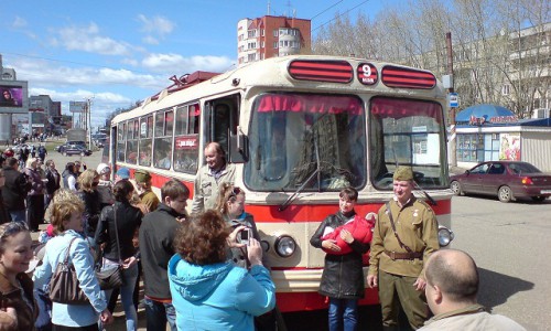 В День Победы по Кирову будет ездить бесплатный ретро-троллейбус