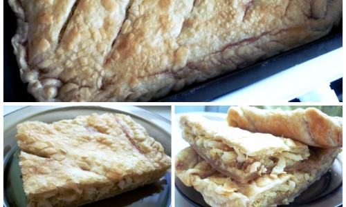 Слоеный пирог с капустой и яйцами