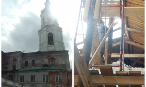 В Кирове начали ремонтировать крышу Спасского собора