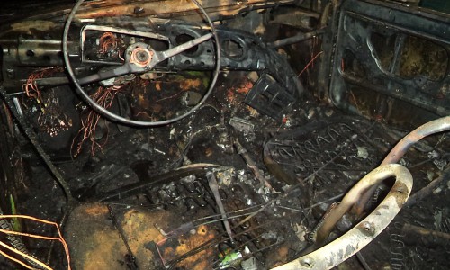 В Кирове во время движения загорелся «Лексус»: огонь тушили 8 человек