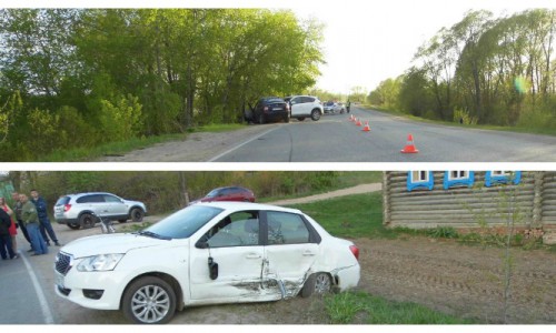 В Кировской области столкнулись три авто: погиб водитель-бесправник