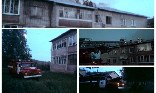 В Кировской области жилой дом загорелся от удара молнии