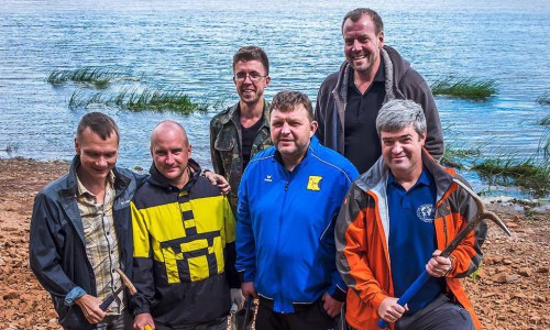 Никита Белых откопал под Котельничем скелет парейазавра