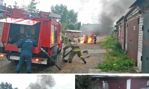 На Воровского сгорела «девяносто девятая»: водитель скрылся с места пожара