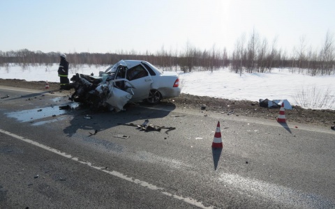 В Кировской области погиб молодой водитель легковушки, врезавшись в КамАЗ