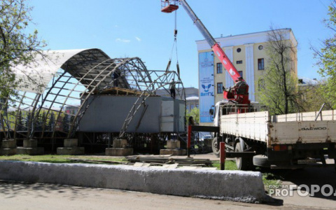 Изменились сроки возведения новой сцены на Театральной площади в Кирове