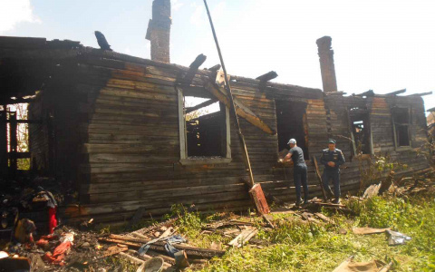 В Кировской области сгорел дом: на пепелище нашли тела двух человек