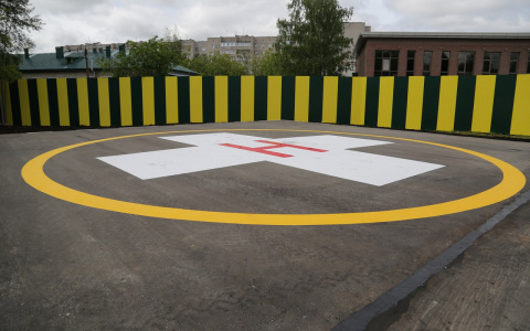 Фоторепортаж: как в Кирове строят вертолетные площадки для санавиации