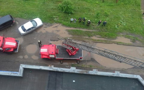 В пожаре на Упита пострадали женщина и годовалый ребенок