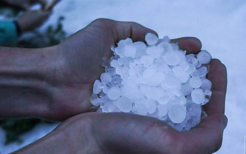 В Кировской области прошел градовый шторм