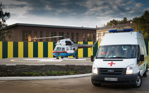 В Кировской области появился вертолет с медицинским оборудованием