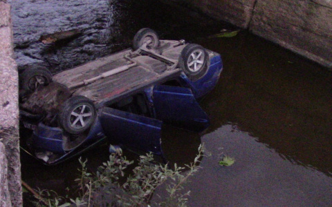 В Кировской области автомобиль улетел с моста в реку