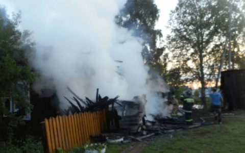 При пожаре в Слободском погиб 9-летний ребенок