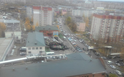 Кировские полицейские прощаются с погибшим в ДТП коллегой