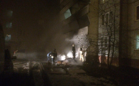 В Кирове произошел пожар возле общежития медуниверситета