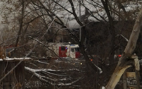 Очередной пожар на улице Блюхера: днем вспыхнул нежилой дом