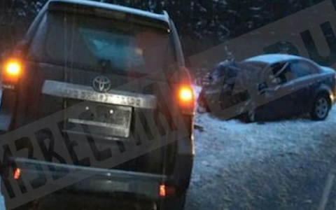 Появилось видео ДТП на трассе «Вятка», в котором погибли три человека