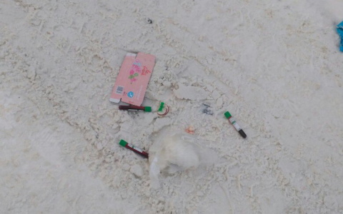 В Кирове на улицу выбросили пробирки с кровью