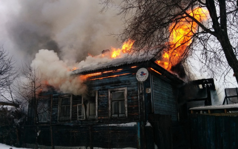 В Кировской области сгорел дом беженцев из Украины