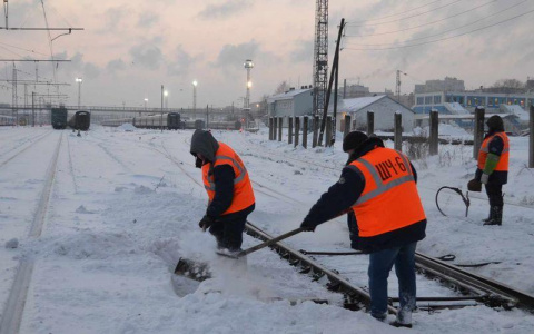 В Кирове из-за погодных условий введен режим «Буран» на железной дороге
