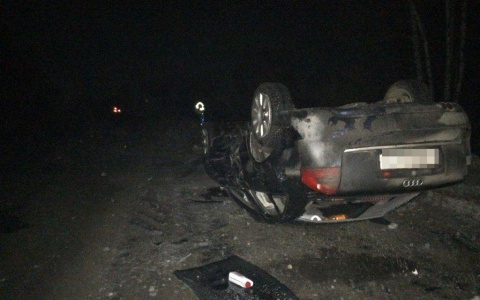 В Кировской области 28-летний парень за рулем Audi A6 врезался во встречную иномарку