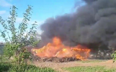 В Слободском произошел пожар в гараже для мотоциклов