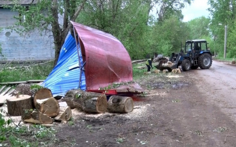 В Кирове две разрушенные ураганом остановки заменят на новые