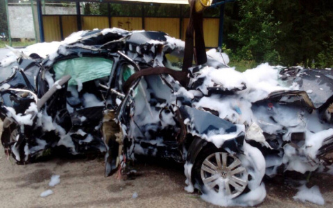 В военном городке в Юрье в аварии погибли двое мужчин