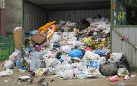 Коммунальщики объяснили, почему в Кирове не убирают контейнеры с мусором